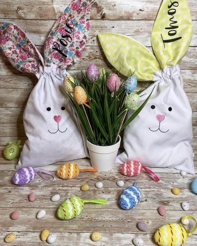 Personalised Easter Egg Hunt bags